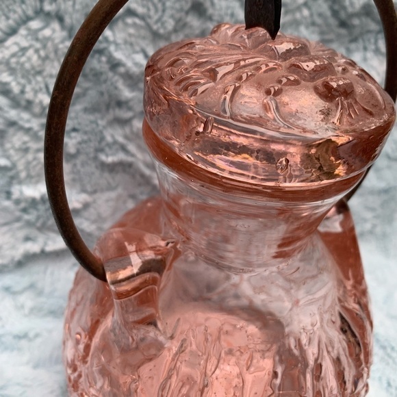 Glass Hand Blown Crackle Honey Jar by Chet Cole - Picture 5 of 15